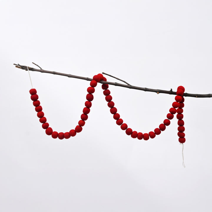 Christmas Décor Garland | Felt | Red