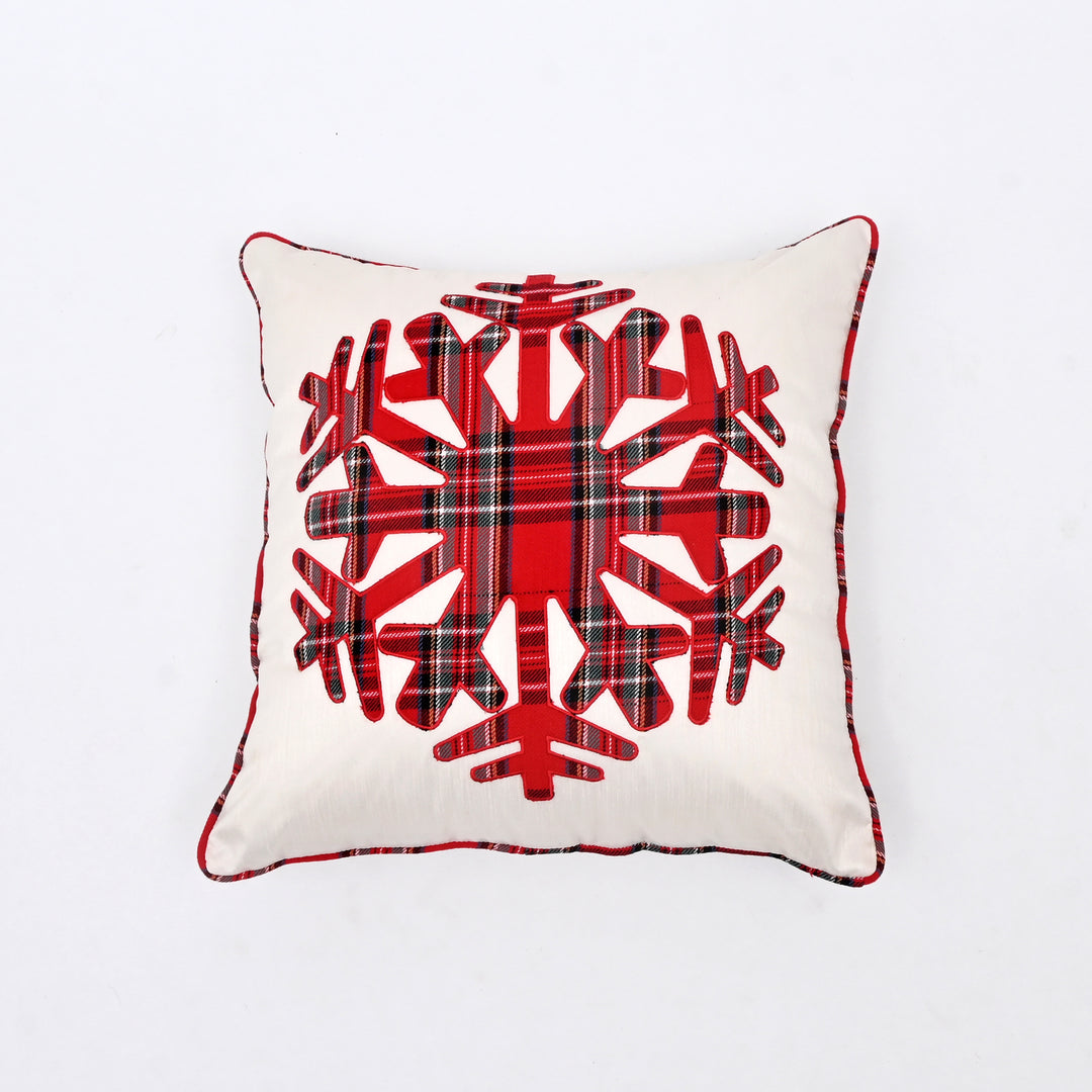 Decorative Pillow | Poly Dupion Pillow with Embroidery | 18x18"
