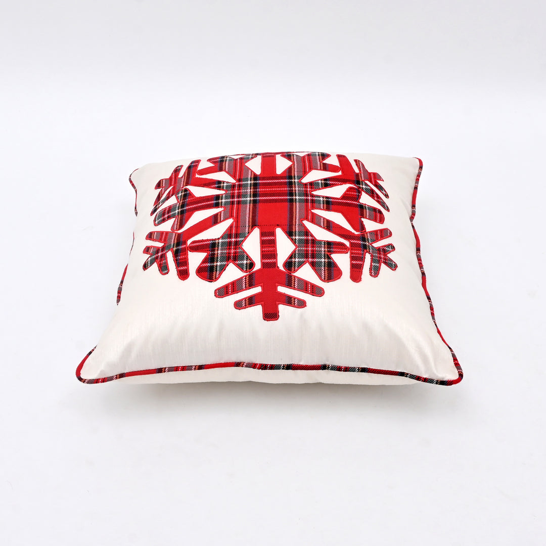 Decorative Pillow | Poly Dupion Pillow with Embroidery | 18x18"