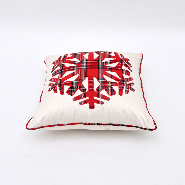 Decorative Pillow | Poly Dupion Pillow with Embroidery | 18x18"