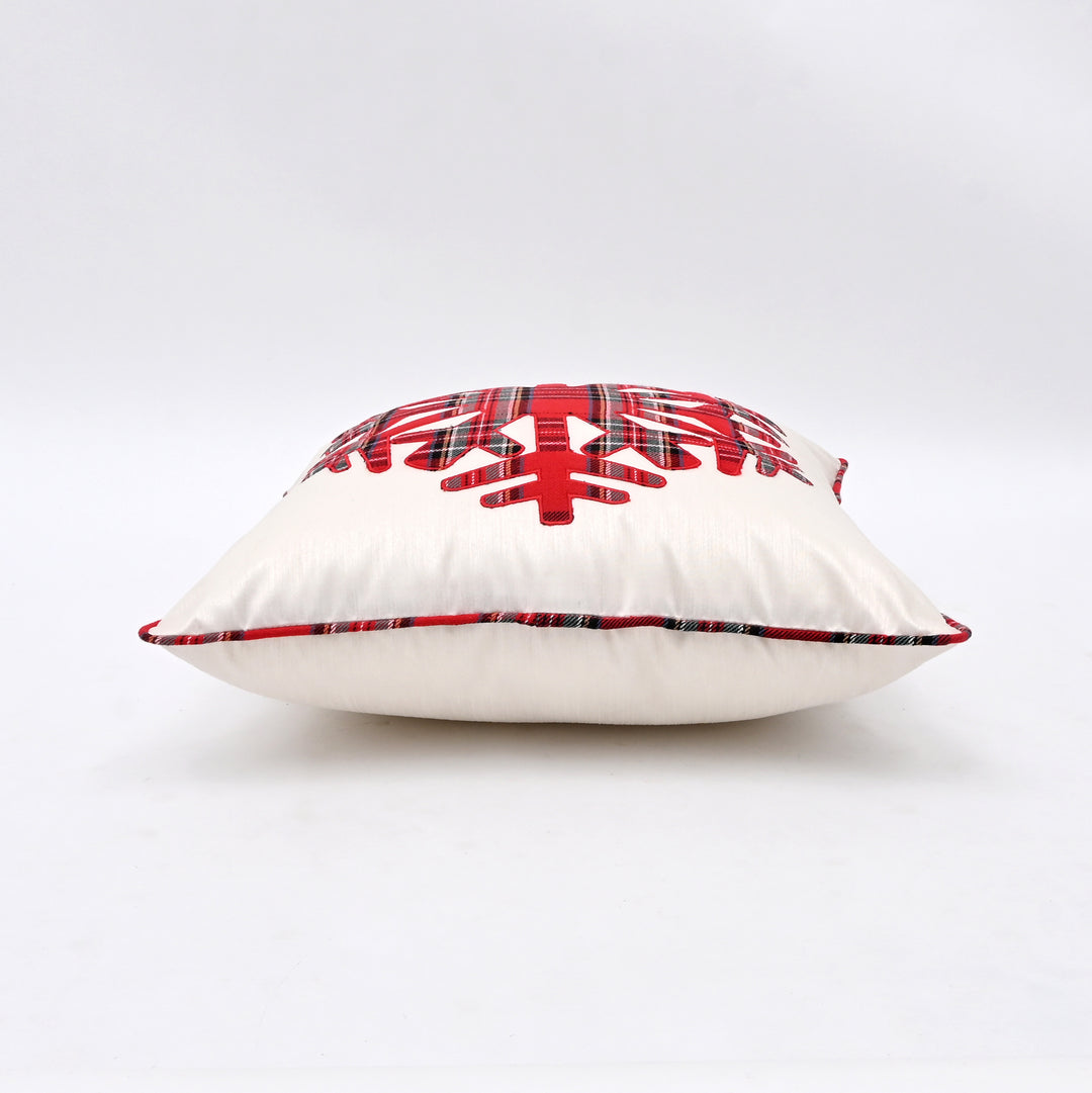 Decorative Pillow | Poly Dupion Pillow with Embroidery | 18x18"