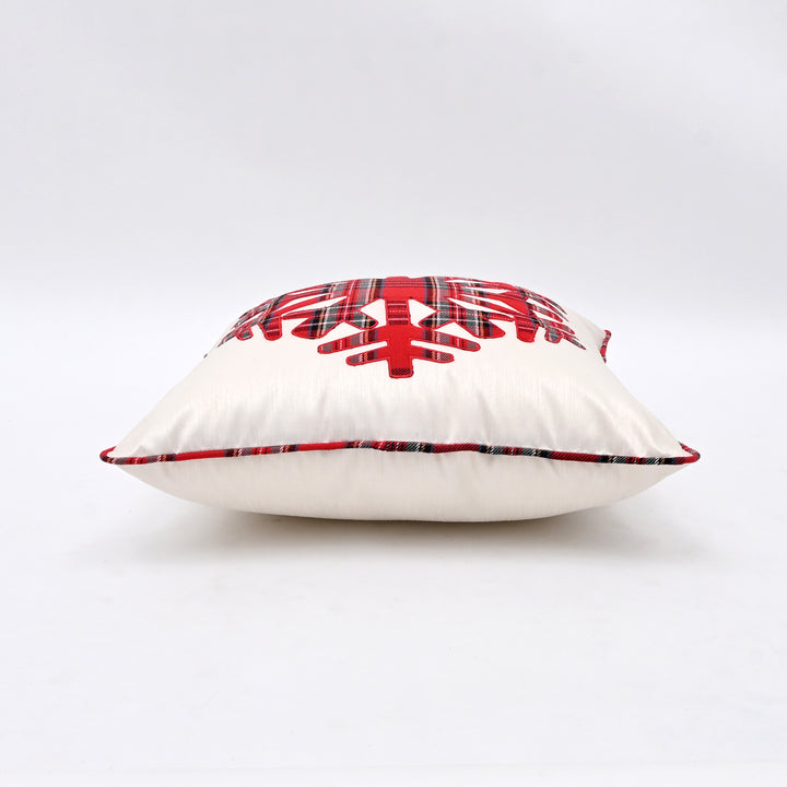 Decorative Pillow | Poly Dupion Pillow with Embroidery | 18x18"
