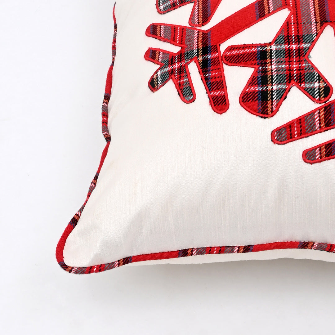 Decorative Pillow | Poly Dupion Pillow with Embroidery | 18x18"