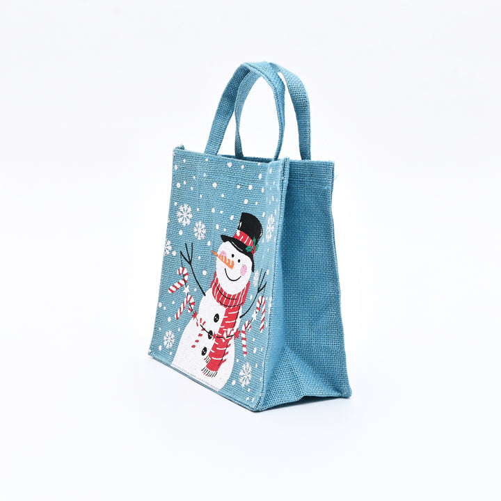 Christmas Gift Bag | Laminated Printed Gift Bag | Ice Blue