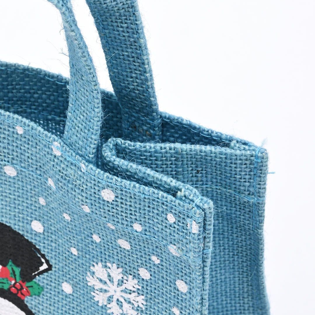 Christmas Gift Bag | Laminated Printed Gift Bag | Ice Blue
