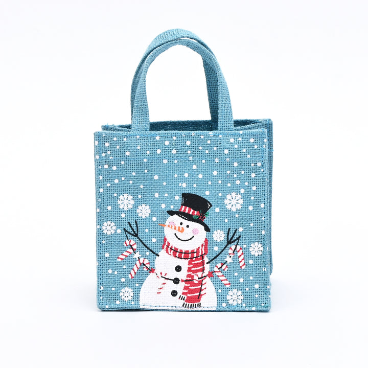 Christmas Gift Bag | Laminated Printed Gift Bag | Ice Blue