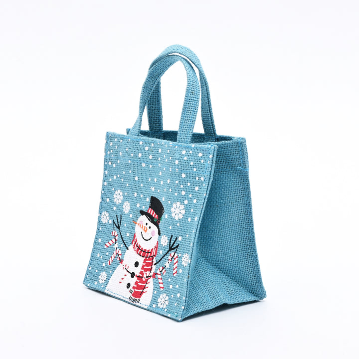 Christmas Gift Bag | Laminated Printed Gift Bag | Ice Blue