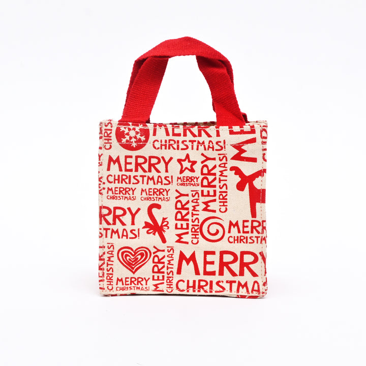 Christmas Gift Bag | Printed Gift Bag | 6x6x4"