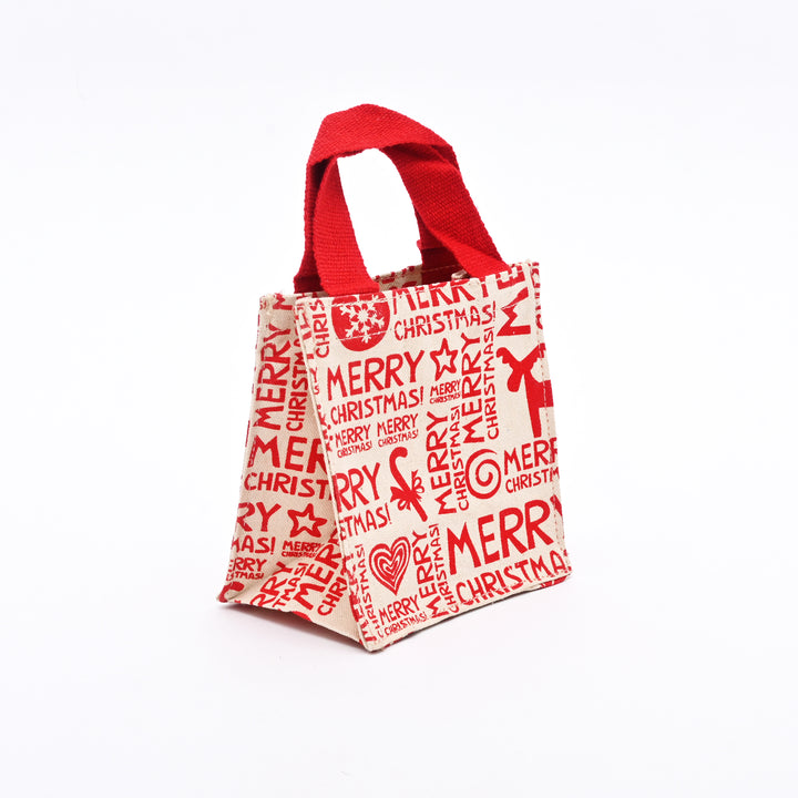Christmas Gift Bag | Printed Gift Bag | 6x6x4"