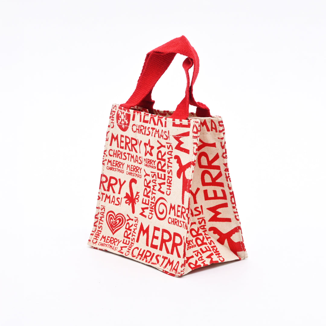 Christmas Gift Bag | Printed Gift Bag | 6x6x4"
