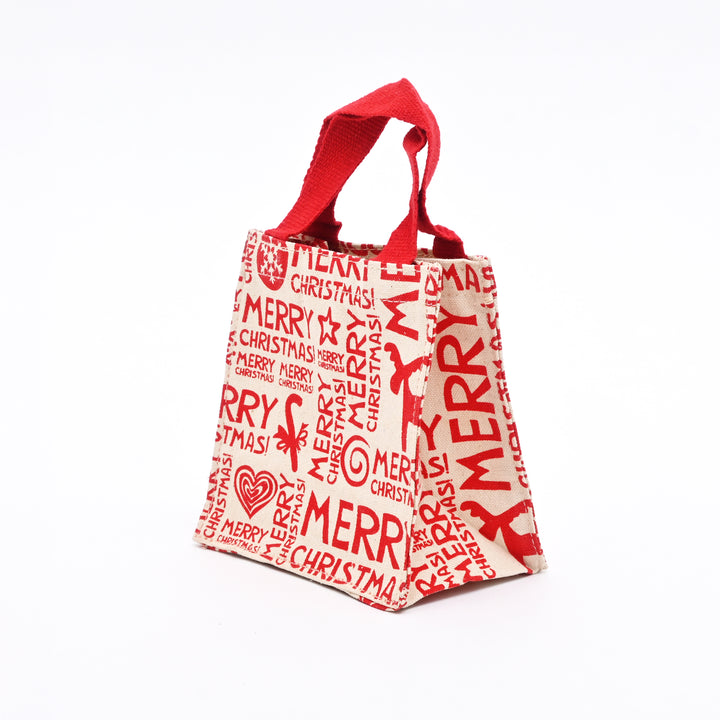 Christmas Gift Bag | Printed Gift Bag | 6x6x4"