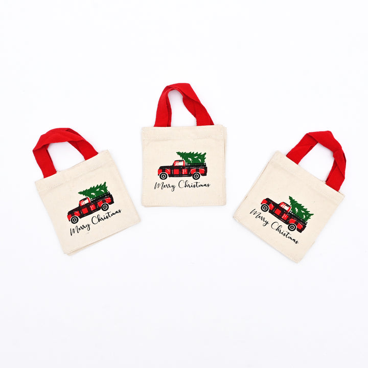 Christmas Gift Bag | Printed Gift Bag | 6x6x4"