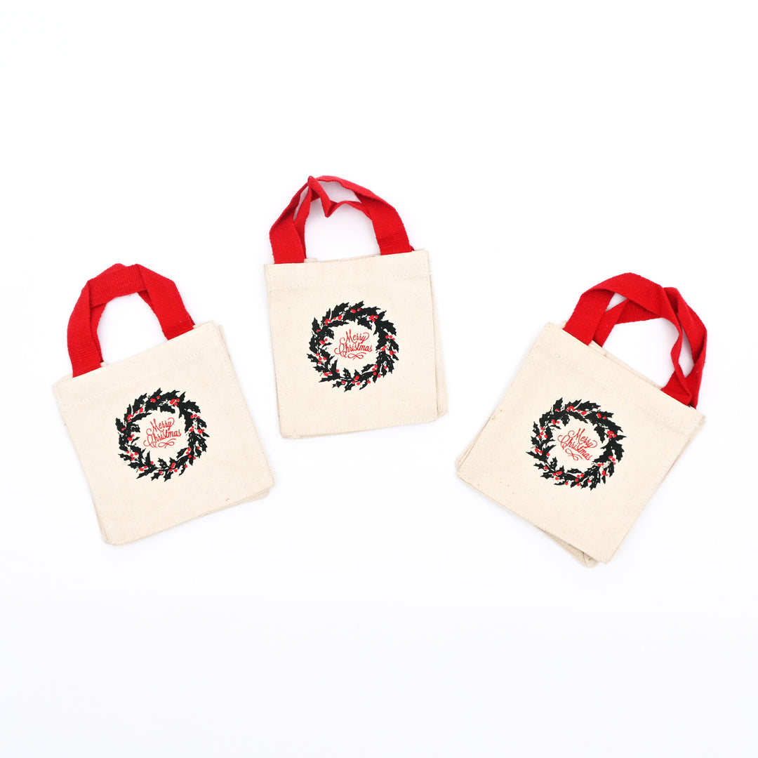 Christmas Gift Bag | Printed Gift Bag | 6x6x4"