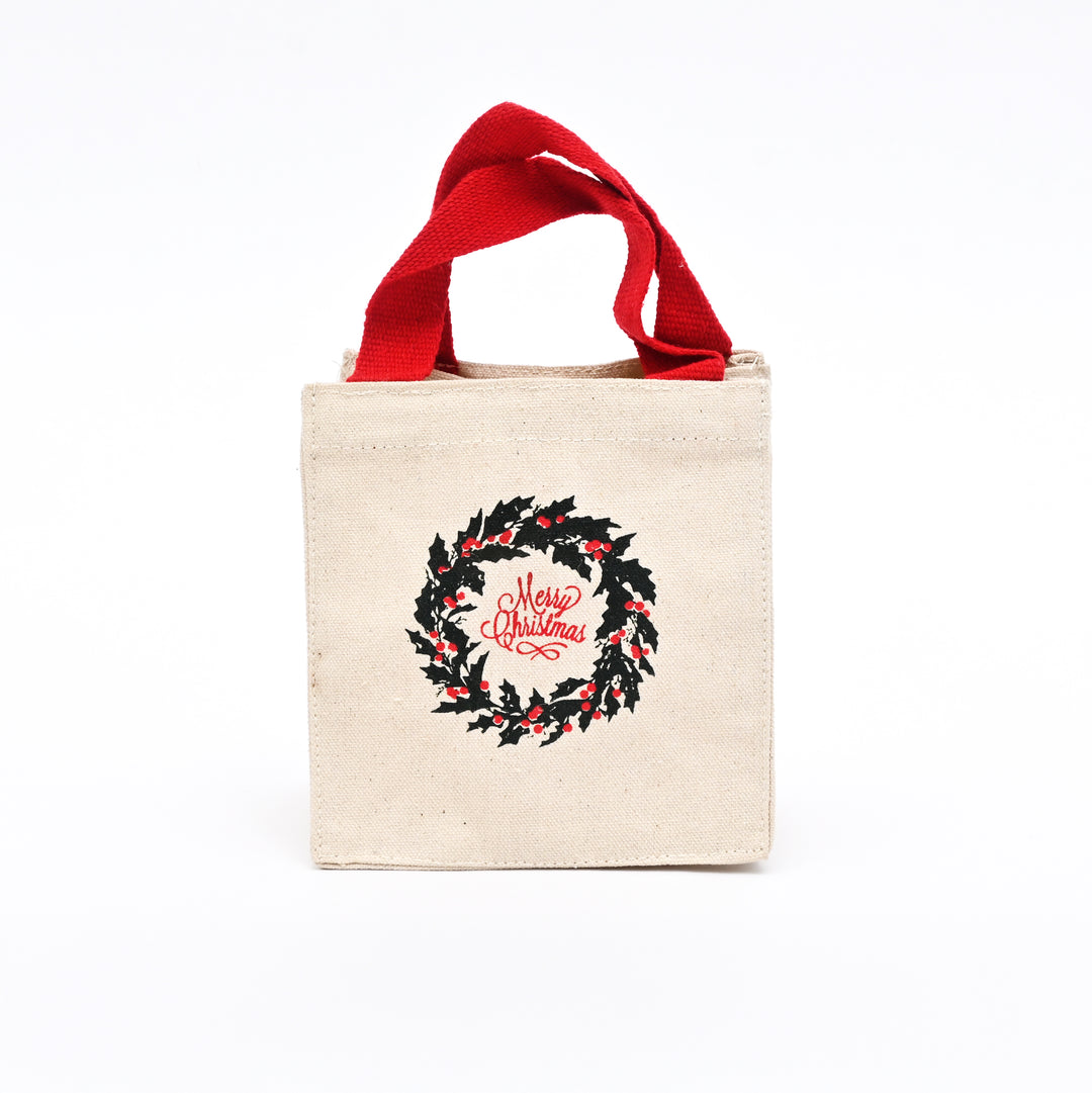 Christmas Gift Bag | Printed Gift Bag | 6x6x4"