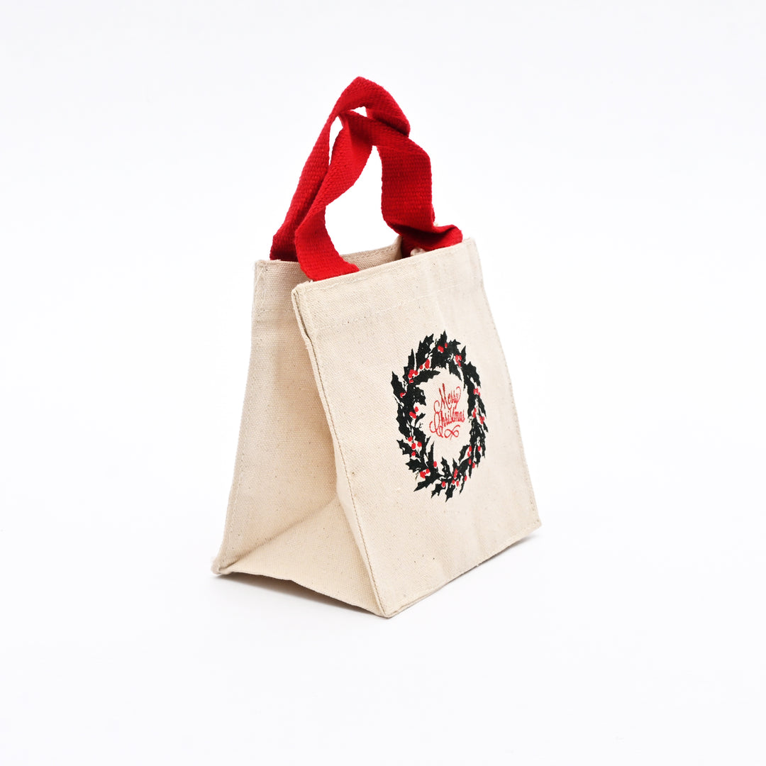 Christmas Gift Bag | Printed Gift Bag | 6x6x4"
