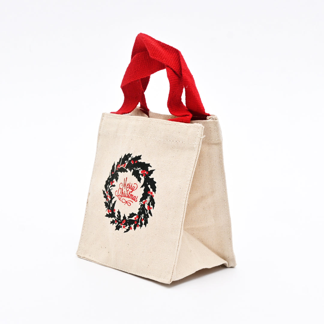 Christmas Gift Bag | Printed Gift Bag | 6x6x4"