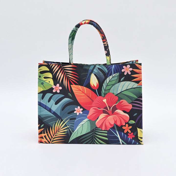 Shopper Bag | Floral Printed Canvas Carry Bag