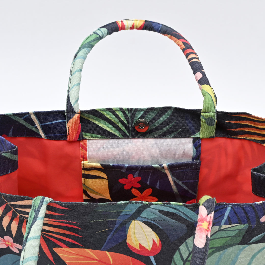 Shopper Bag | Floral Printed Canvas Carry Bag
