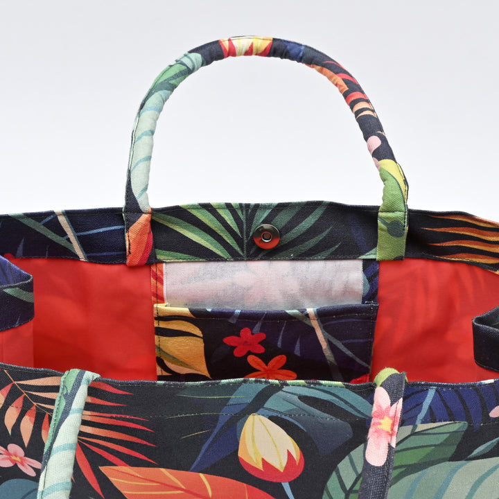 Shopper Bag | Floral Printed Canvas Carry Bag