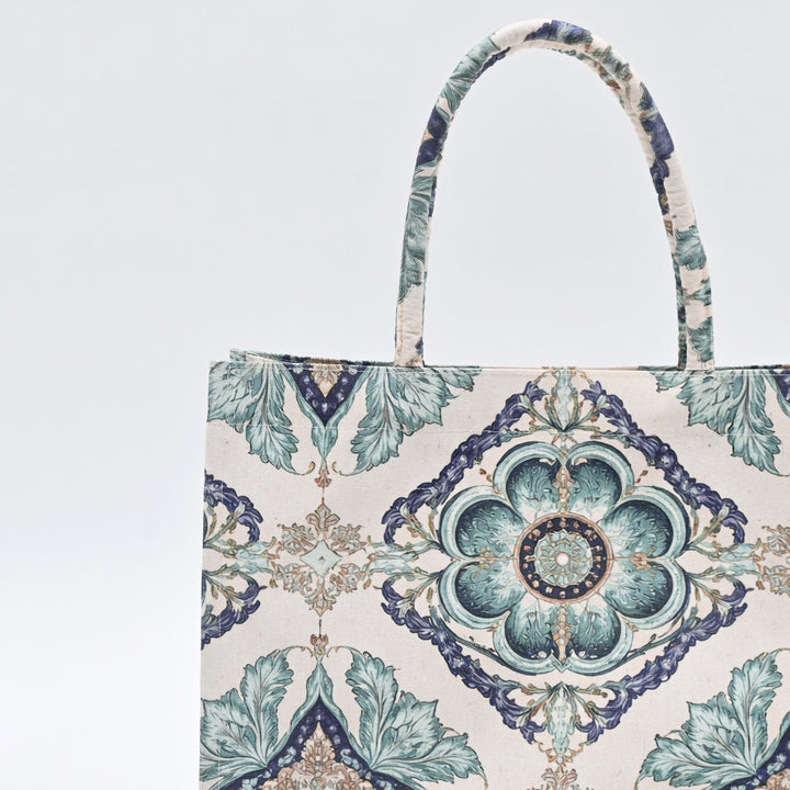 Shopper Bag | Pastel Ornamental Spring Tote Bag