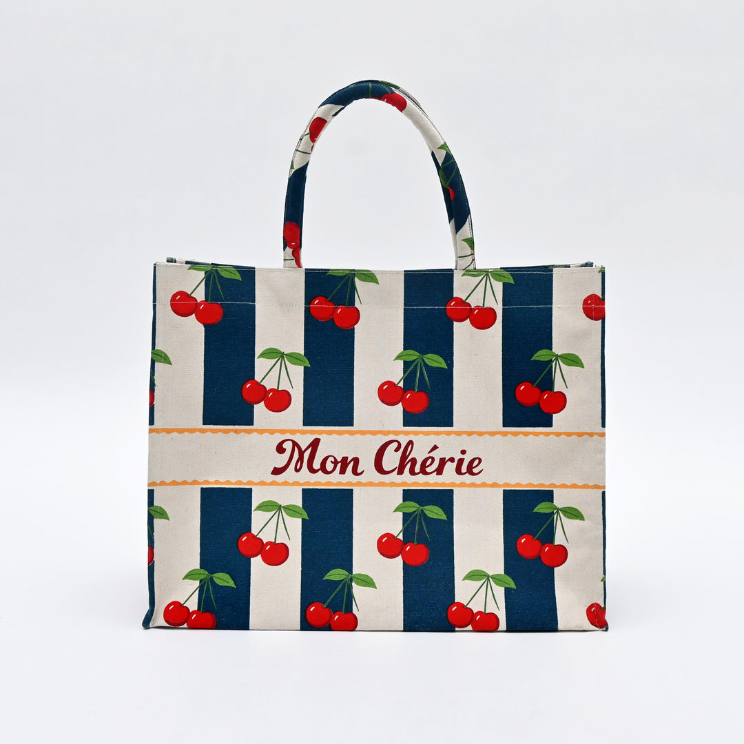 Shopper Bag | Fresh Cherry Canvas  Carry Bag