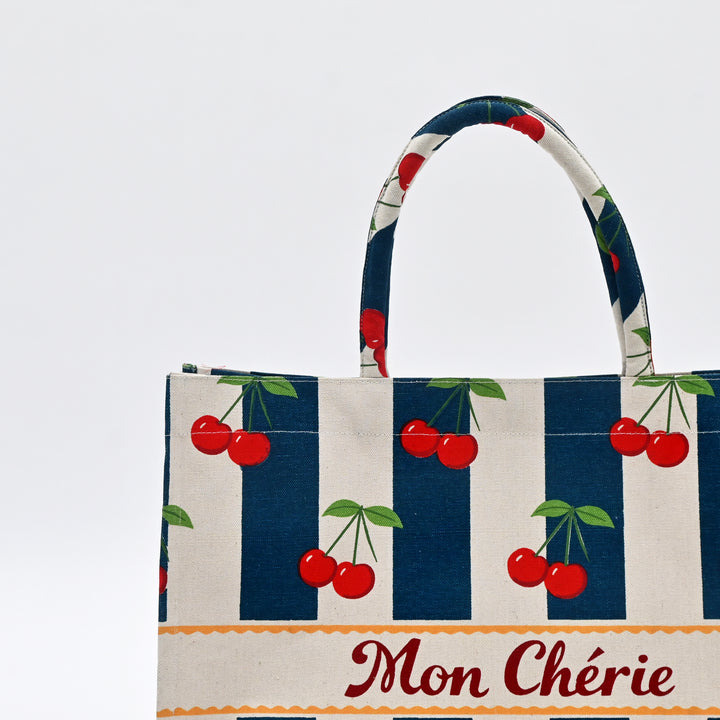 Shopper Bag | Fresh Cherry Canvas  Carry Bag