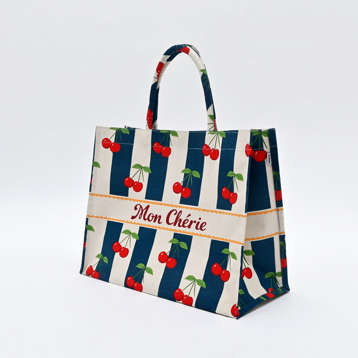Shopper Bag | Fresh Cherry Canvas  Carry Bag