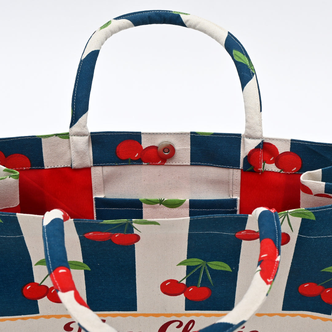 Shopper Bag | Fresh Cherry Canvas  Carry Bag