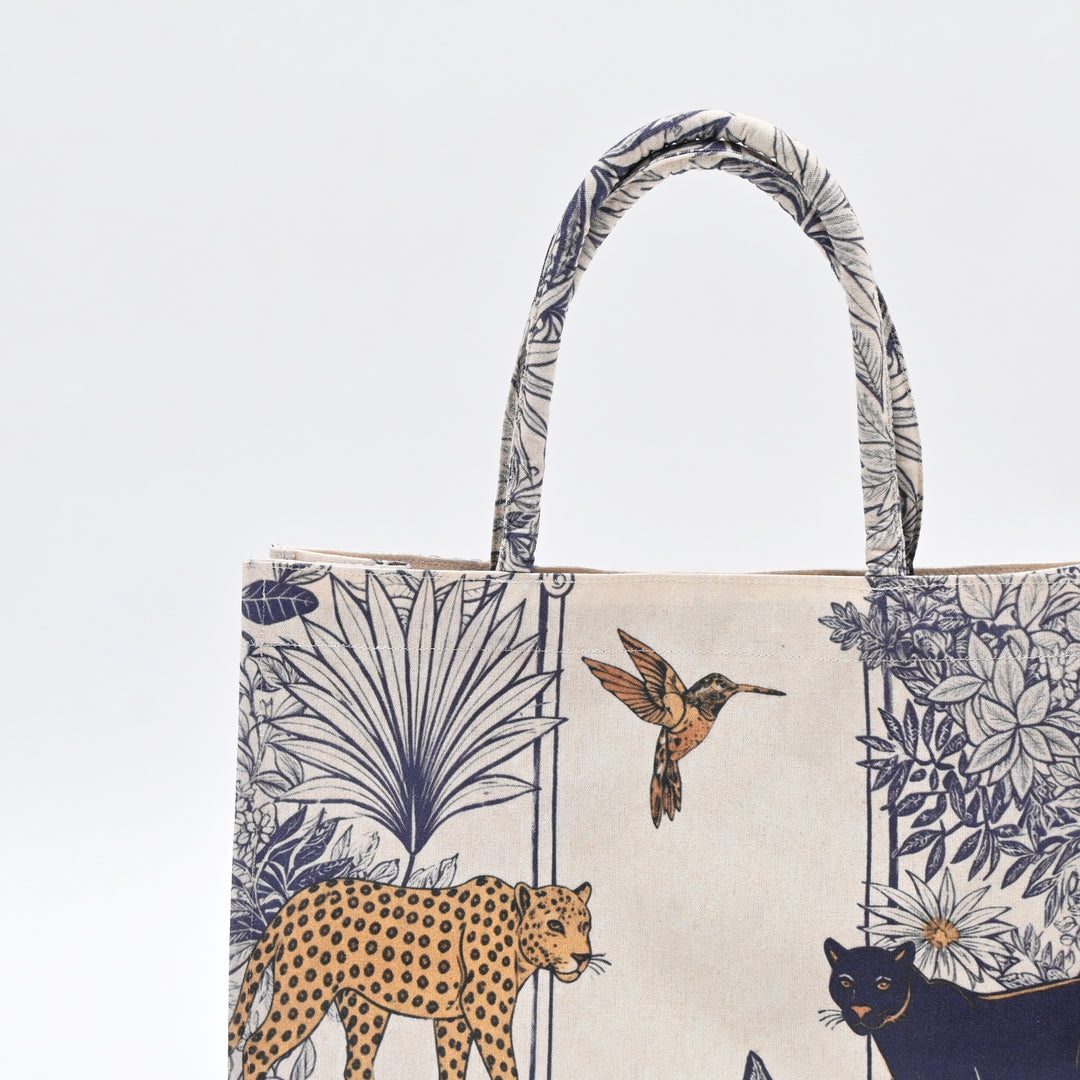 Carry Bag | Spacious Wildlife Canvas Bag