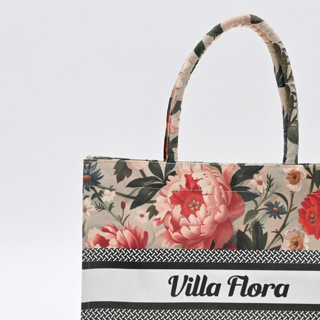 Carry Bag | Lightweight Floral Canvas Shopping Bag