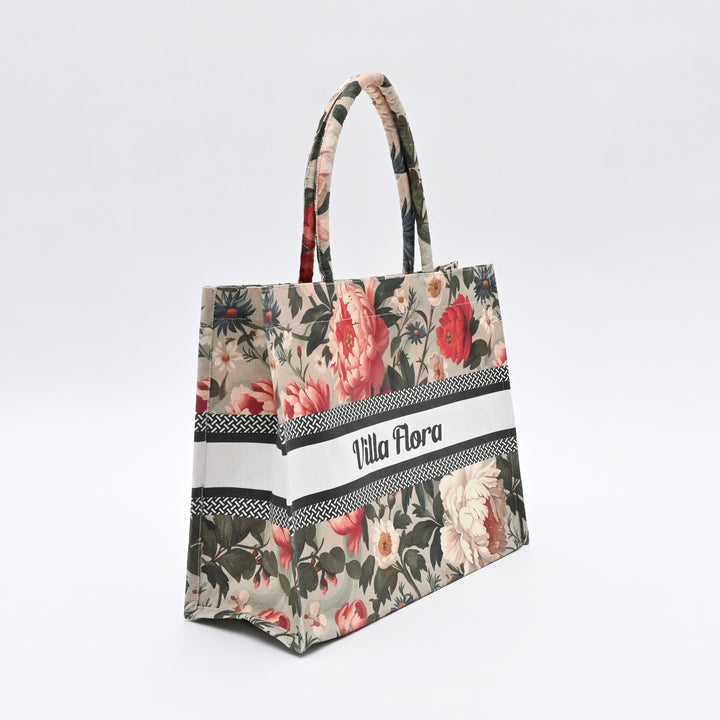 Carry Bag | Lightweight Floral Canvas Shopping Bag