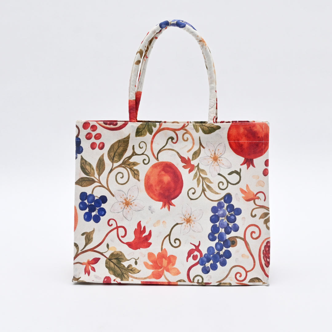 Carry Bag | Elegant Fruit Canvas Tote Bag