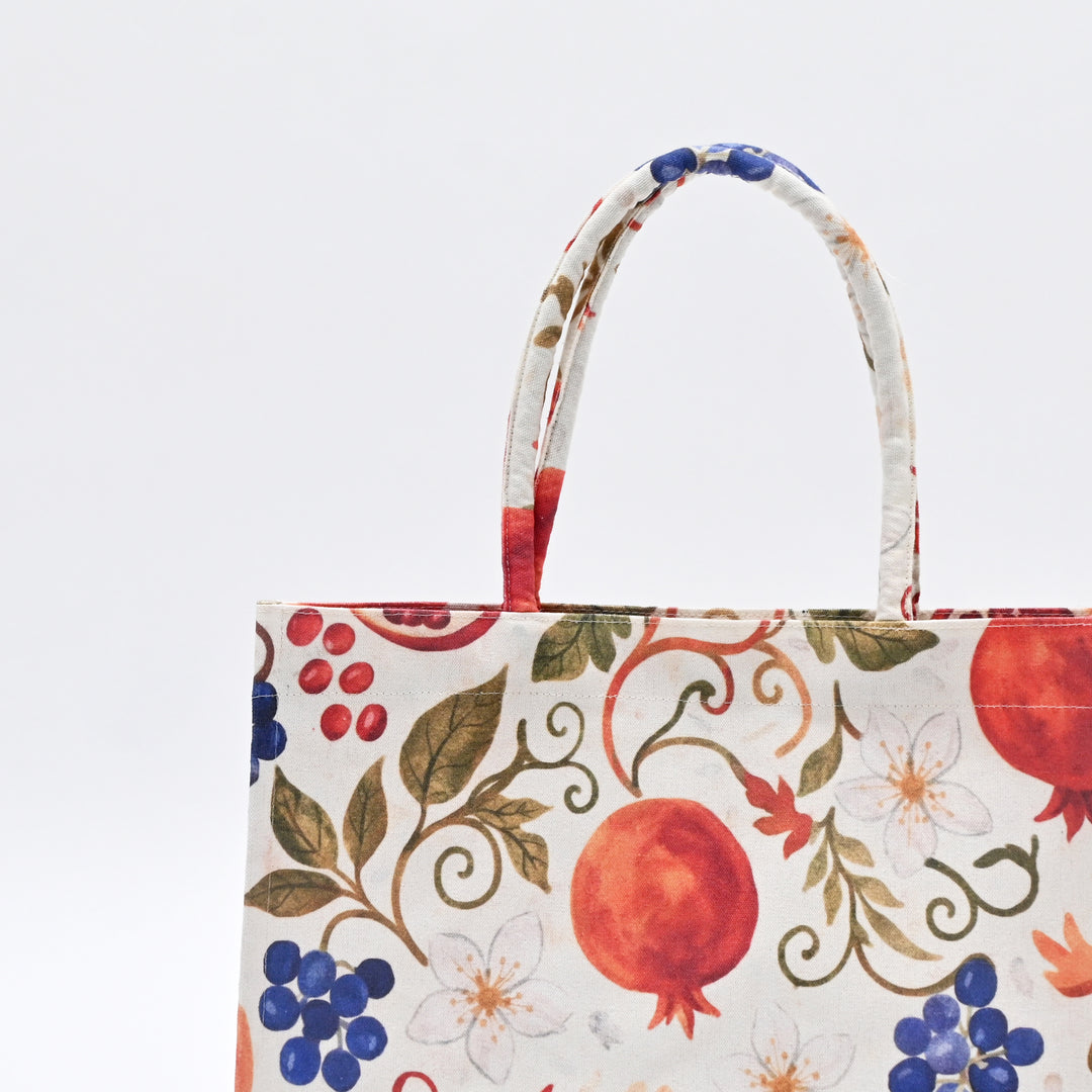 Carry Bag | Elegant Fruit Canvas Tote Bag