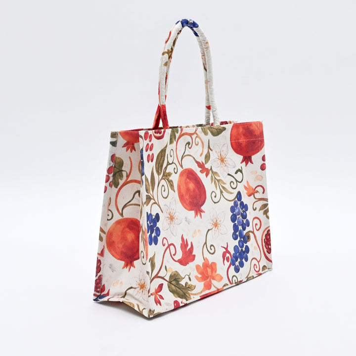 Carry Bag | Elegant Fruit Canvas Tote Bag