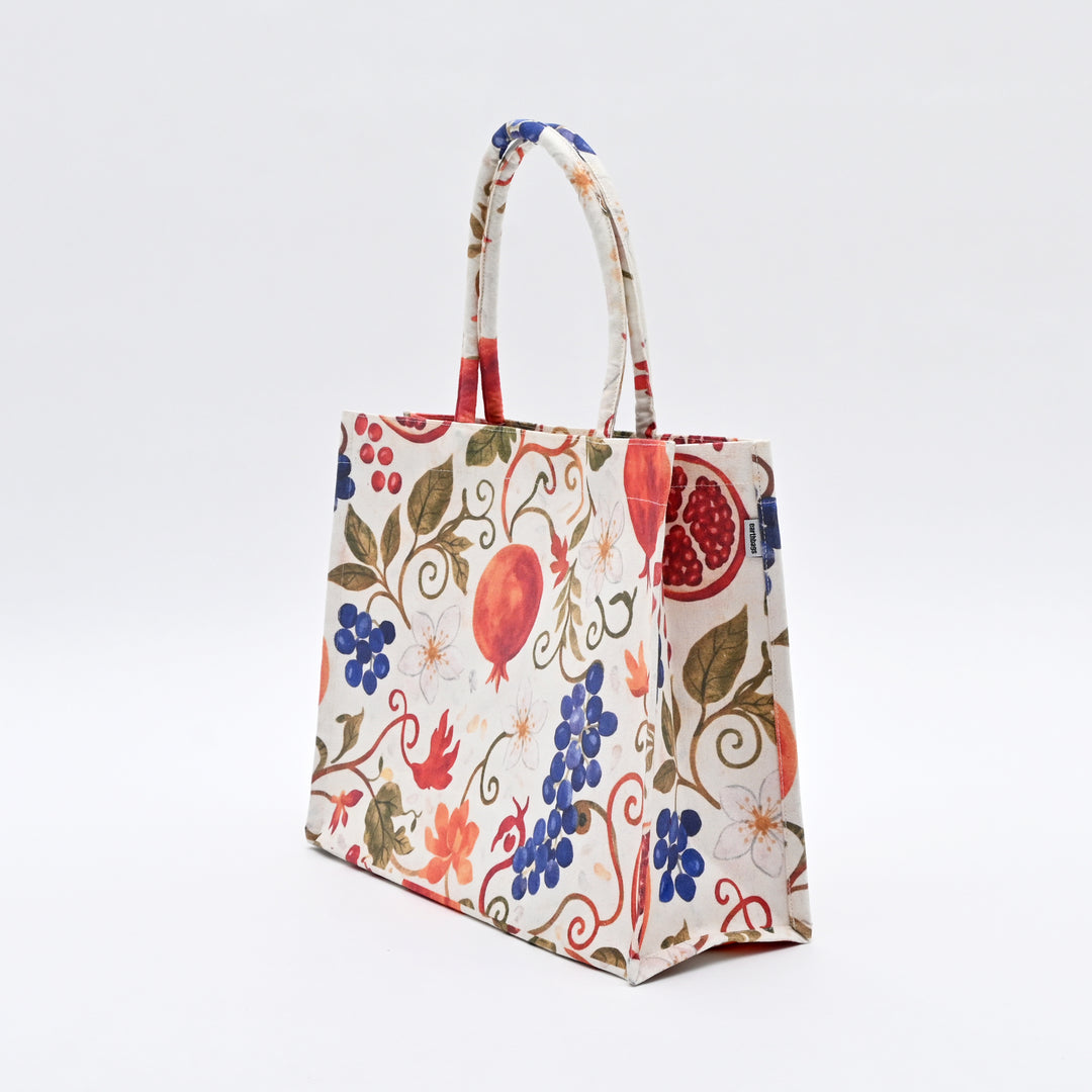 Carry Bag | Elegant Fruit Canvas Tote Bag