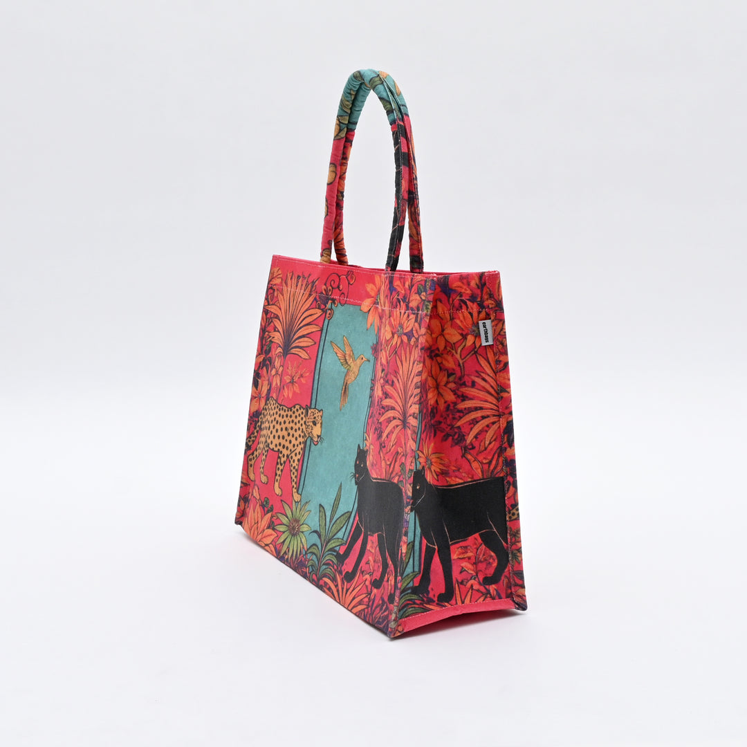 Shopper Bag | Vibrant Wildlife Canvas Carry Bag