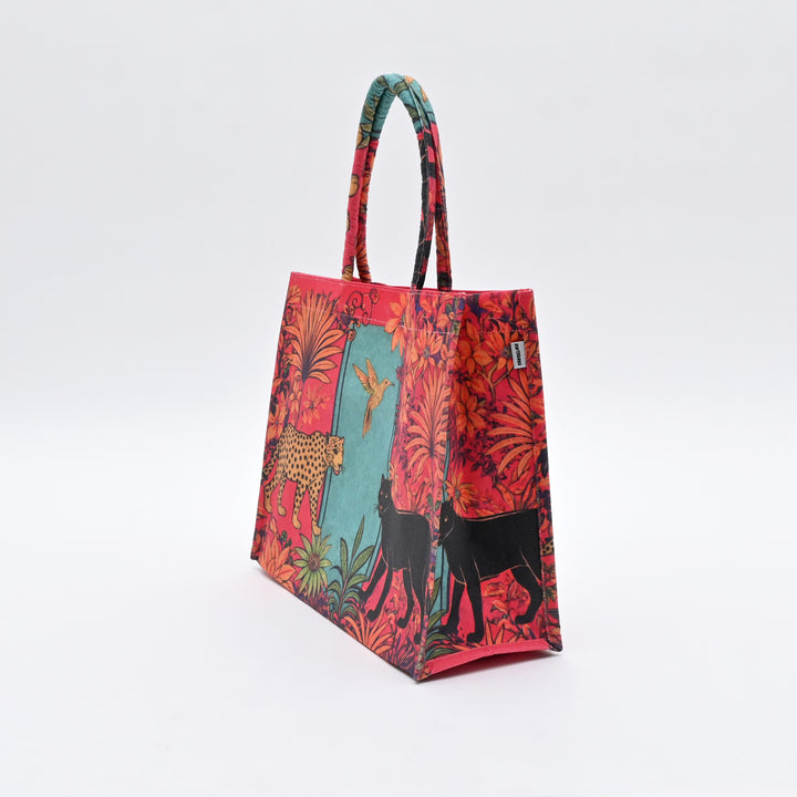 Shopper Bag | Vibrant Wildlife Canvas Carry Bag