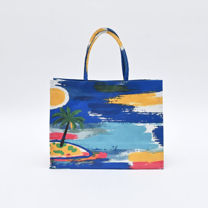Shopper Bag | Beach-Inspired Spring Canvas Carry Bag