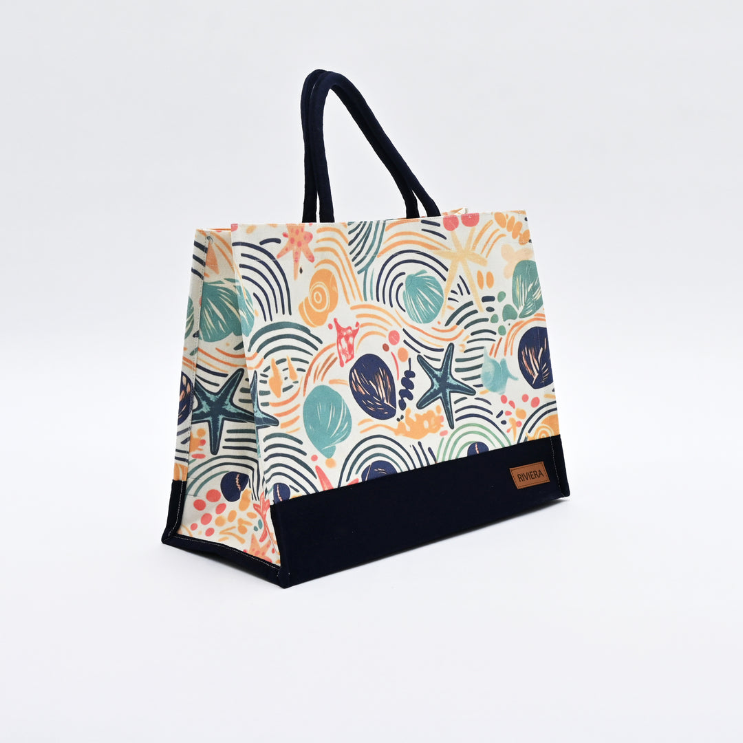Carry Bag | Spacious Ocean Canvas Tote Bag