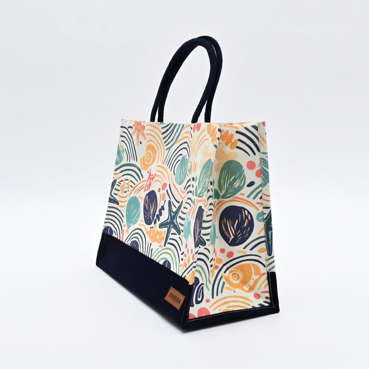 Carry Bag | Spacious Ocean Canvas Tote Bag