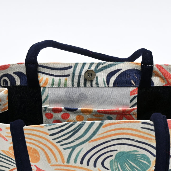 Shopper  Bag | Playful Beach Canvas Carry Bag