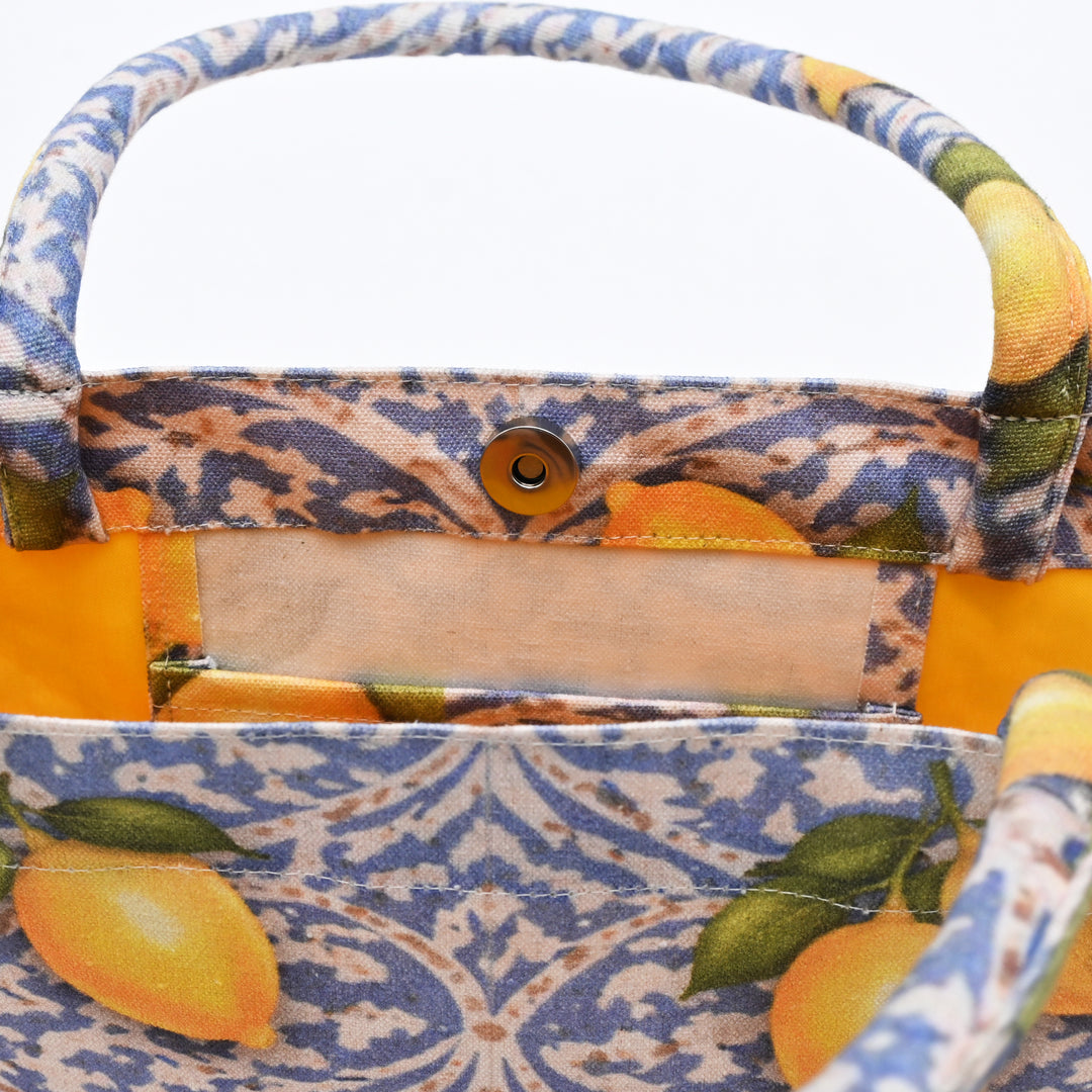 Carry  Bag | Stylish Lemon Canvas  Tote