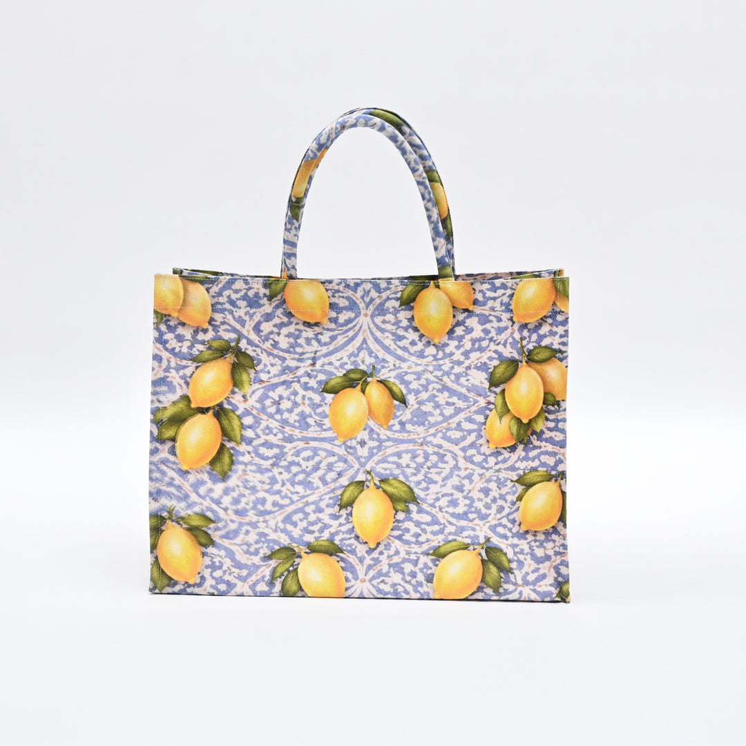 Shopper Bag | Cheerful Citrus Canvas Carry Bag