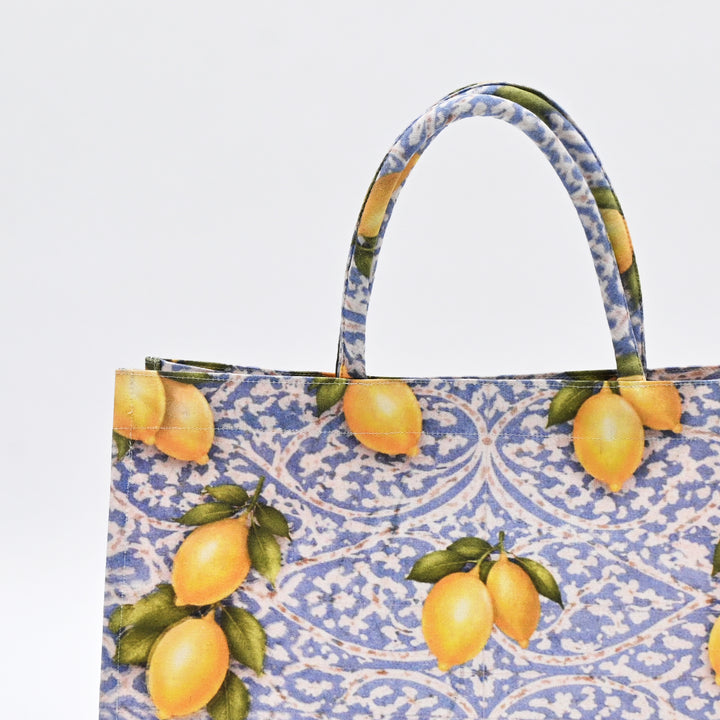 Shopper Bag | Cheerful Citrus Canvas Carry Bag