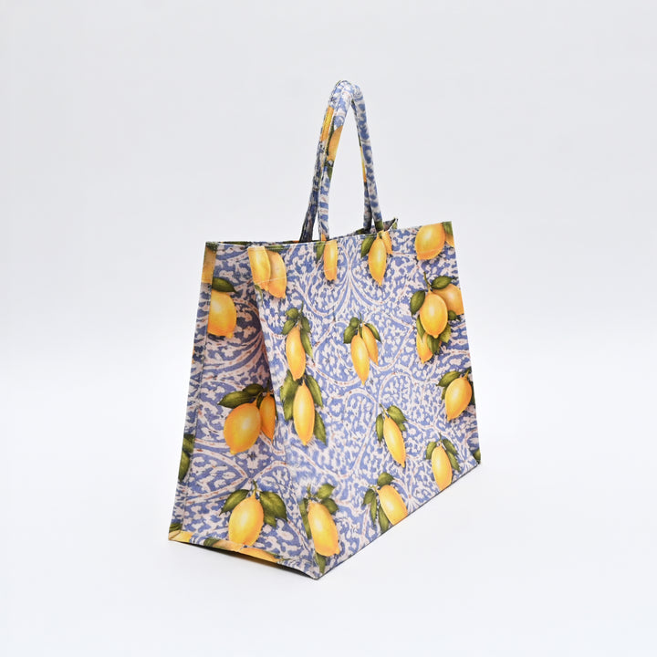 Shopper Bag | Cheerful Citrus Canvas Carry Bag