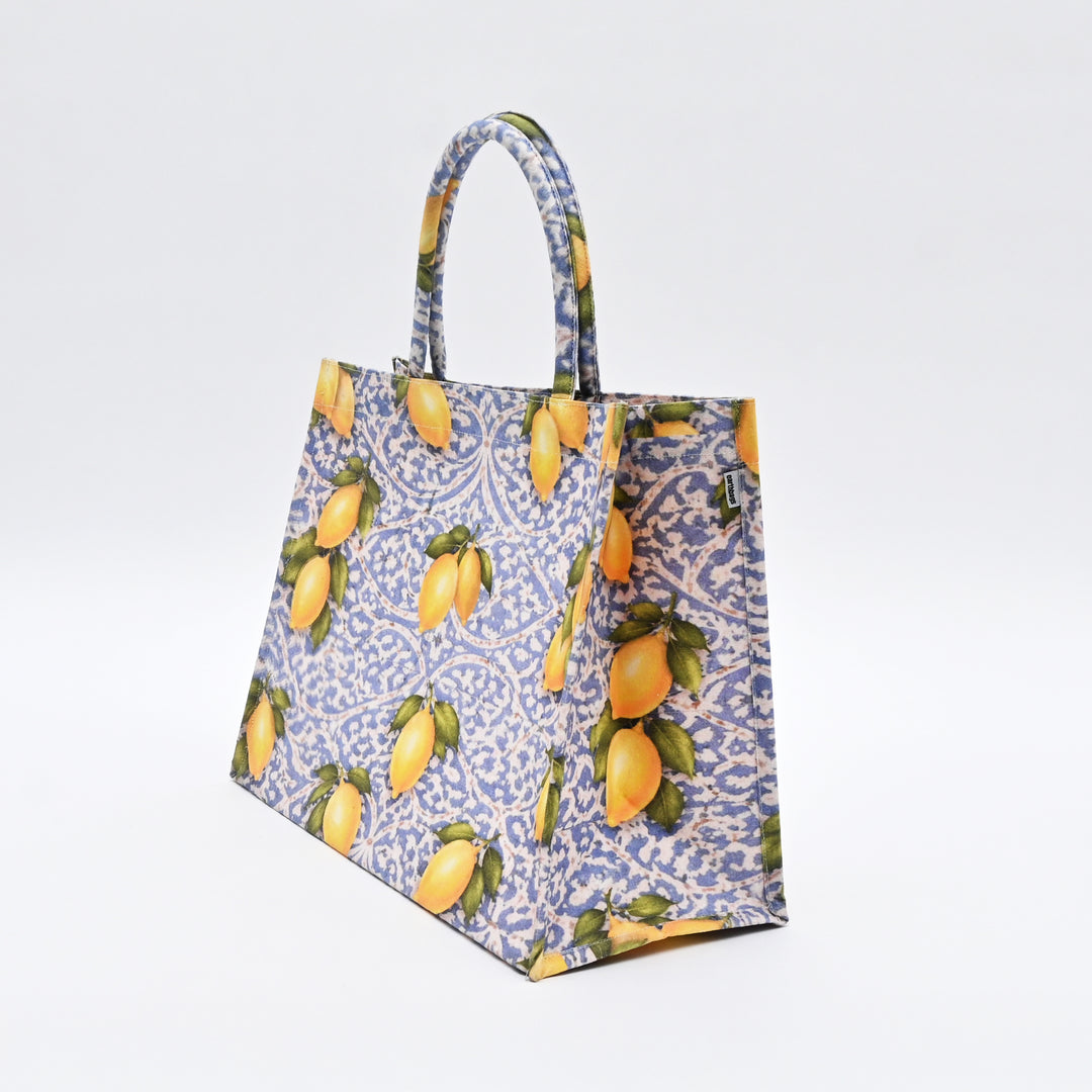 Shopper Bag | Cheerful Citrus Canvas Carry Bag