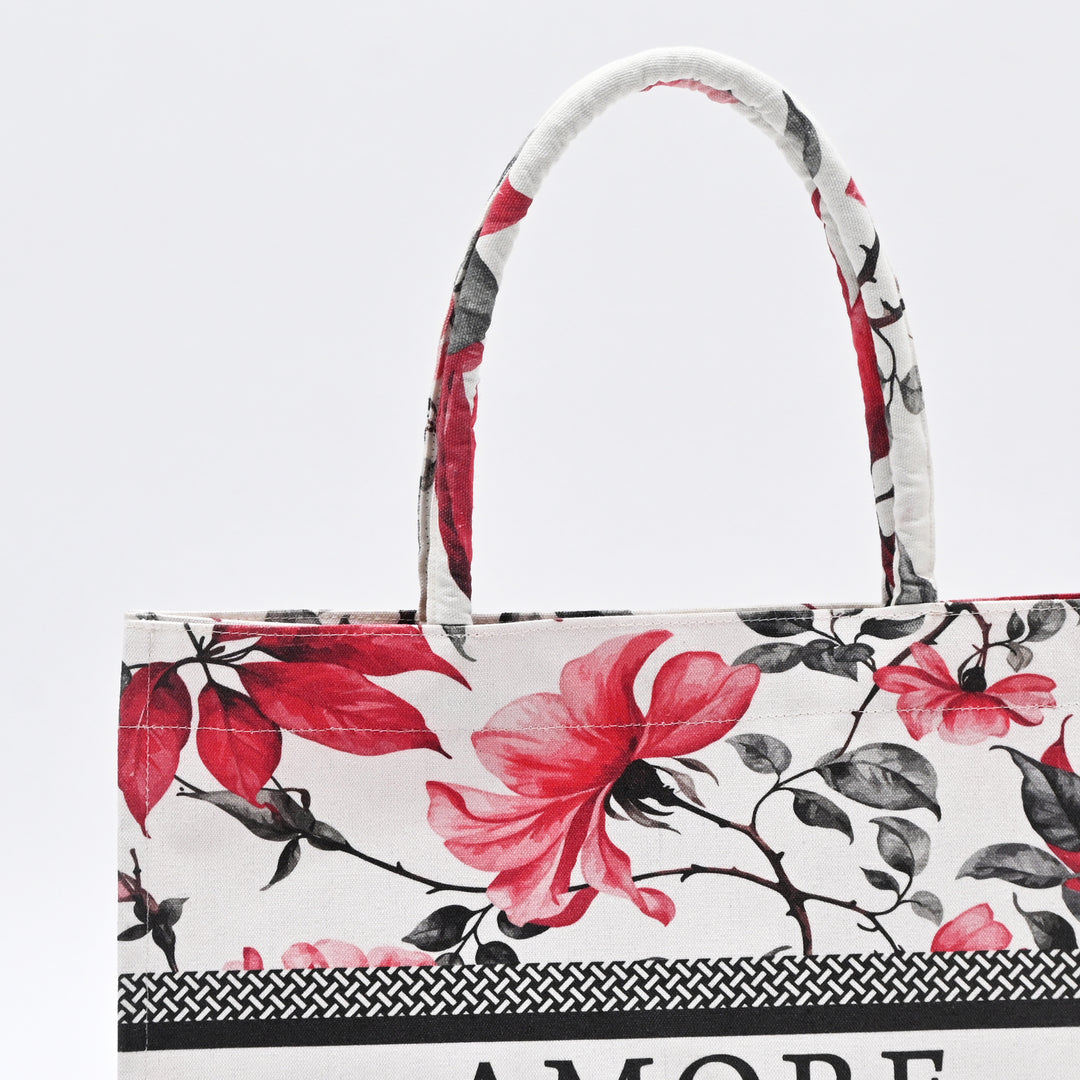 Carry Bag | Artistic Floral Canvas Tote Bag