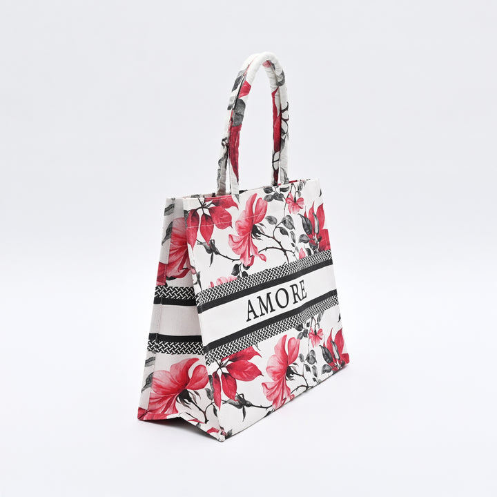 Carry Bag | Artistic Floral Canvas Tote Bag