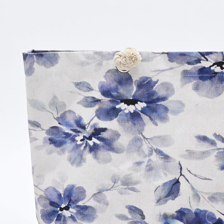 Tote Bag | Coastal-Inspired Floral Canvas Bag