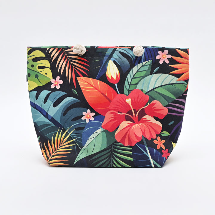 Tote Bag | Tropical Botanical Design | Canvas Bag